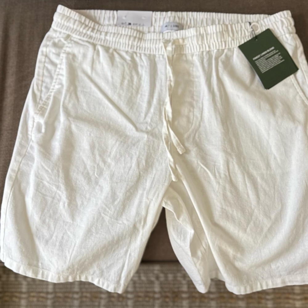 ONLY & SONS Ivory Elastic Waist Shorts